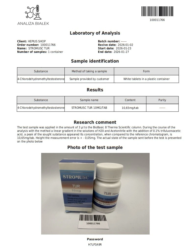 High-Quality STROMUSC Turinabol(Chlordehydromethyltestosterone)10mg Tablets For Bodybuilding CAS:2446-23-3 suppliers
